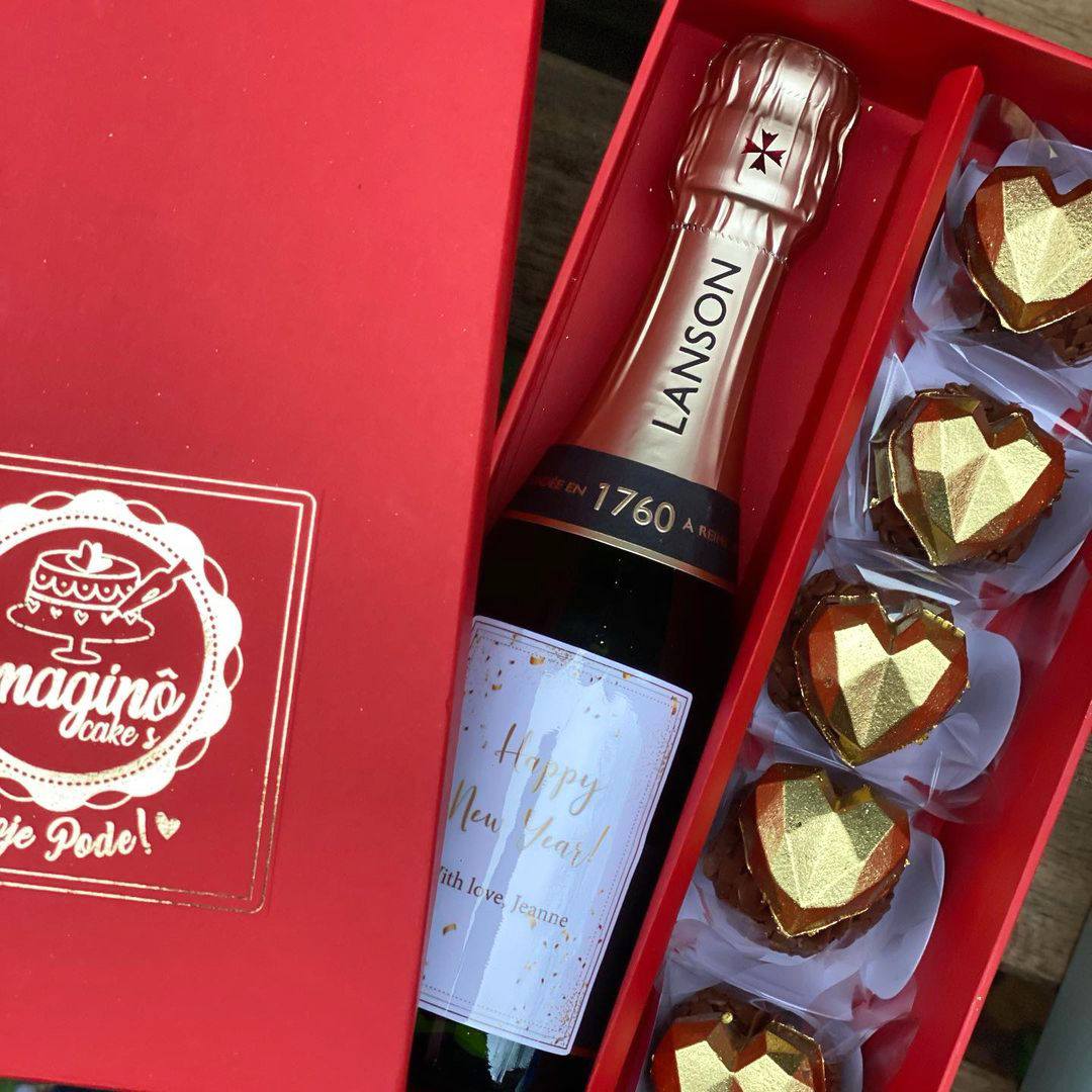 Caixa - Champagne ou Vinho